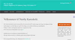 Desktop Screenshot of naesbykoereskole.dk