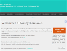 Tablet Screenshot of naesbykoereskole.dk